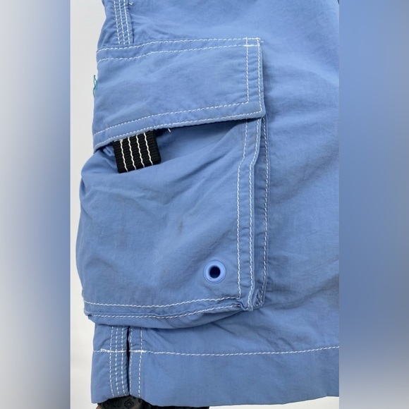 Lands End Baby Blue Cargo Swim Trunks Size Medium 32/34 - Picture 9 of 9